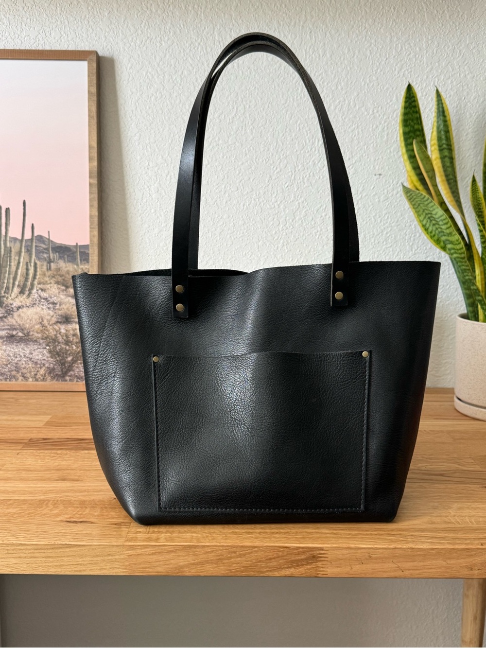 Portland Leather Medium Tote Bag